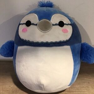 Squishmallow 10" Babs Blue Jay Fuzz Belly Bird